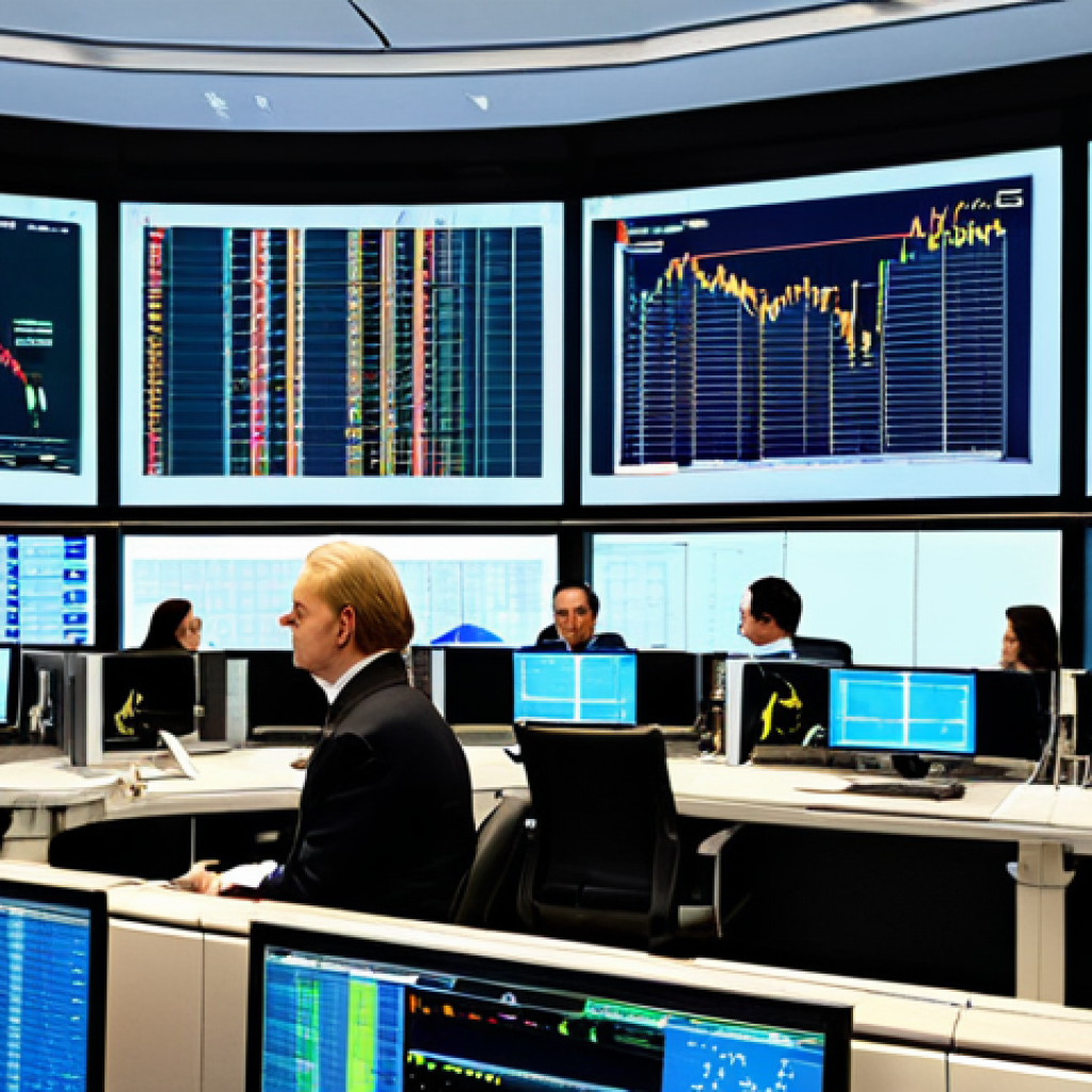**
"A bustling Frankfurt stock exchange floor, traders analyzing screens, a mix of focused individuals in professional attire, fully clothed, displaying charts and graphs related to EUR/USD currency pair, cityscape visible through large windows, safe for work, appropriate content, professional atmosphere, perfect anatomy, natural proportions, high quality, family-friendly."
**