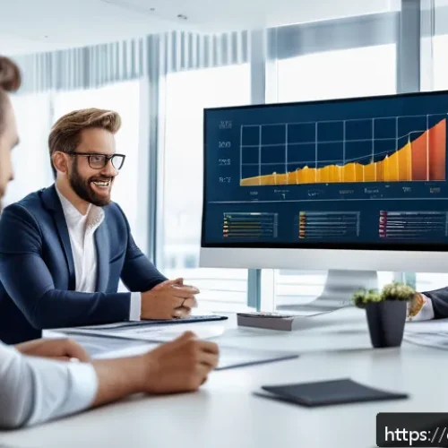 Home 17 펀드 투자 시 수수료 비교 - A professional financial advisor explaining investment fund fees to a diverse group of German invest...